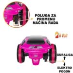 Kvad na akumulator Safari 2u1 - roze, DEL-SAFARI - Slika 6
