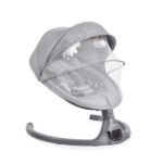 Ležaljka za bebe iSwing tamno sive boje sa tendom, mrežicom