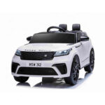land rover velar dečiji auto na akumulator sa mekim gumama i mekim sedištem beli prikazan sa prednje strane