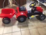 Traktor Delfino Farmer na akumulator sa prikolicom - crveni, DEL-TRACTOR - Slika 2