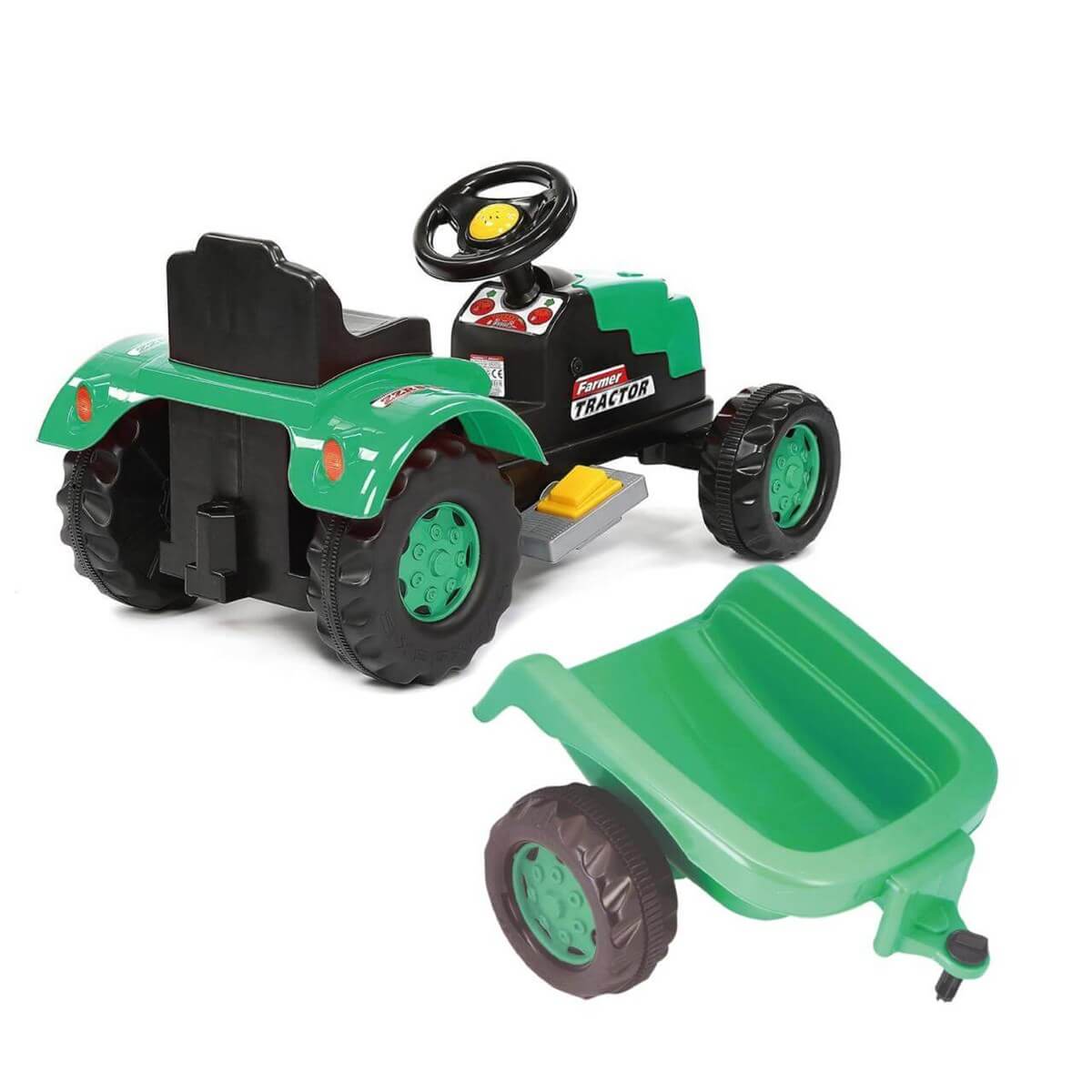 traktor-na-akumulator-sa-prikolicom-zeleni-slika-2 Traktor Delfino Farmer na akumulator sa prikolicom - zeleni, DEL-TRACTOR - Slika 2