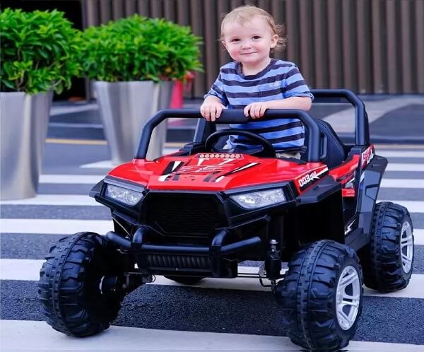 Džipovi za decu Monster crvene boje sa 4 snažna motora