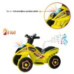 Kvad-guralica za decu 2u1 Safari 309048 - žuti - Slika 4