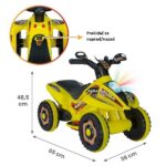 Kvad-guralica za decu 2u1 Safari 309048 - žuti - Slika 3