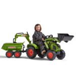 Traktor za decu 1010w sa prednjom i zadnjom kašikom i prikolicom