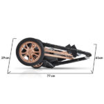 Kolica za bebe Midas 3u1 - siva, can5802 - Slika 2
