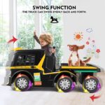 Licencirani kamion Axor sa prikolicom na akumulator 283 Mercedes Benz sa mekim gumama i kožnim sedištem - crveni - Slika 5