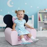 Fotelja na razvlačenje Bambi Lux Mini roze sa leptir mašnom