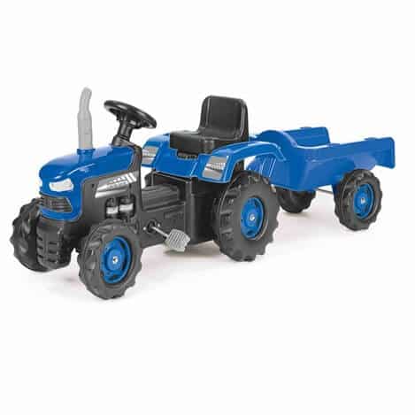 Traktor za decu 082534 plave boje sa uklonljivom prikolicom