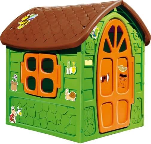 Kućica za decu Dohany zeleno-braon