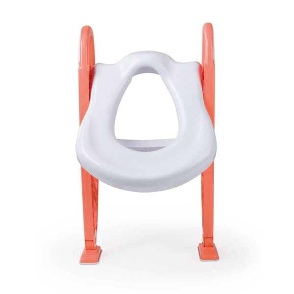 Adapter za WC šolju 072467 narandžasto-bele boje, prikazan s preda