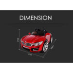 Auto za decu BMW 7 na akumulator - crveni, G24 - Slika 5