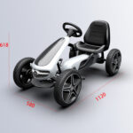 Karting za decu Mercedes-Benz bele boje