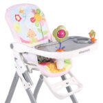 Hranilica Izzy roze boje sa igračkicama.