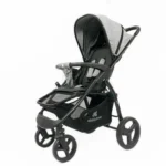 Kišobran kolica Eva sive boje bez navlake za noge.