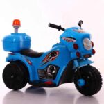 Policijski motor J-MB919C plave boje na tri točka