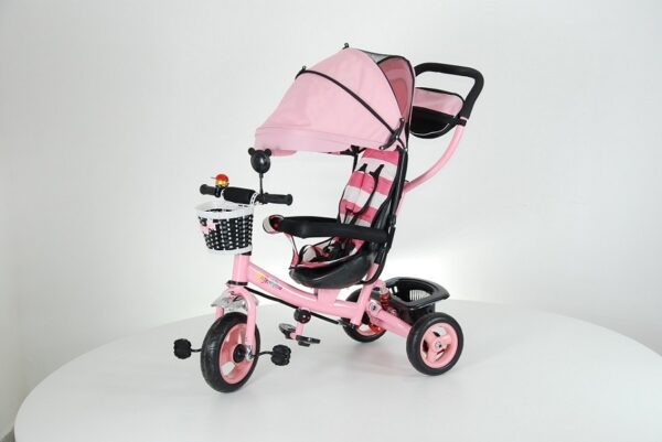 Tricikl New Meridian 000009 - roze - Slika 3