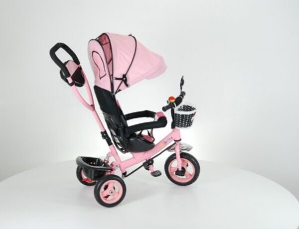 Tricikl New Meridian 000009 - roze - Slika 4