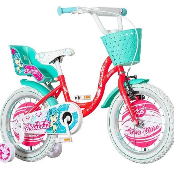 Bicikl za decu 16'' Cosmic Princess crveno-tirkiz