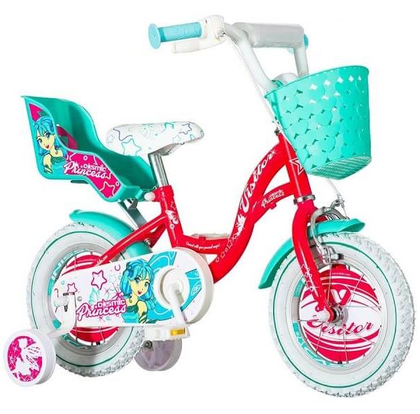 Bicikl za decu 12'' Cosmic Princess crveno tirkiz