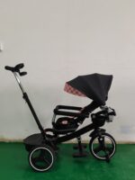 Sklopivi tricikl Comfort Travel TS-24 sa rotacijom sedišta, podesivim naslonom, muzikom i svetlom - roze, 10084 - Slika 6