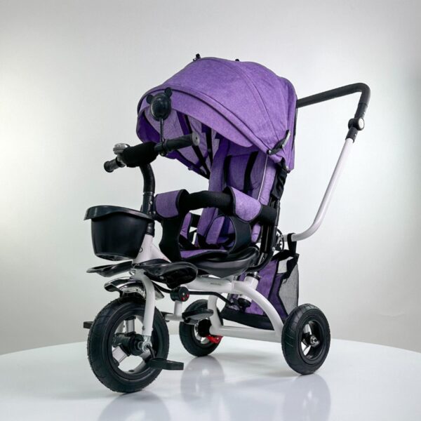 Tricikl ze bebe New Relax ljubičaste boje sa podesivim naslonom do ležećeg položaja