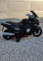 Veliki motor za decu BMW HZB 118 sa kožnim sedištem i silikonskim gumama - crni, 000001 - Slika 4