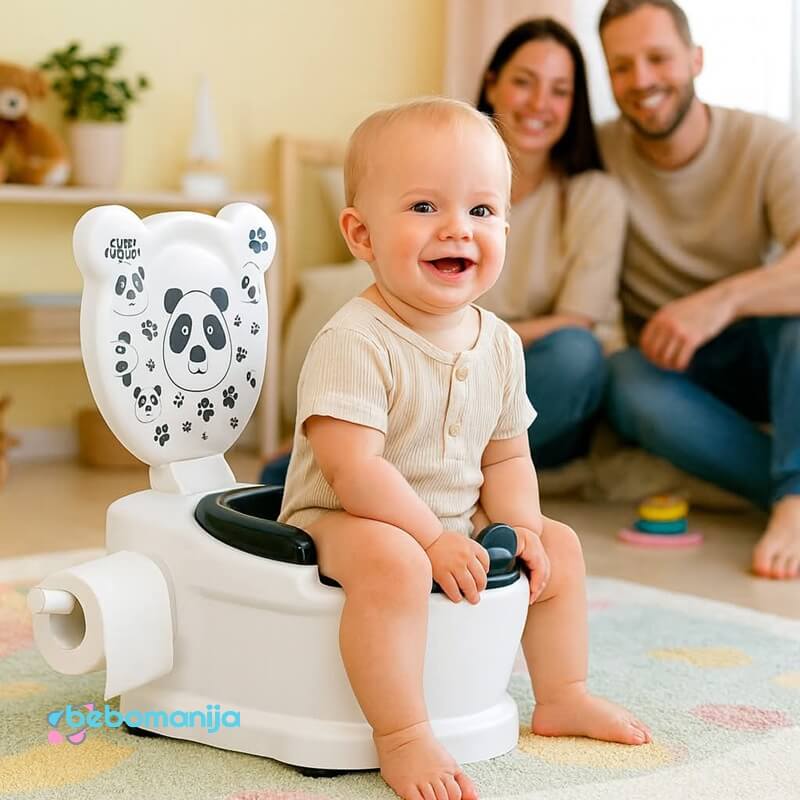 edukativna-nosa-612-1 Noša za bebe Panda sa bebom na noši u obliku wc šolje