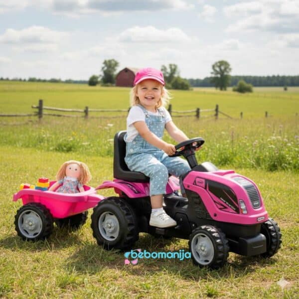 Traktor za decu 956 MMX roze