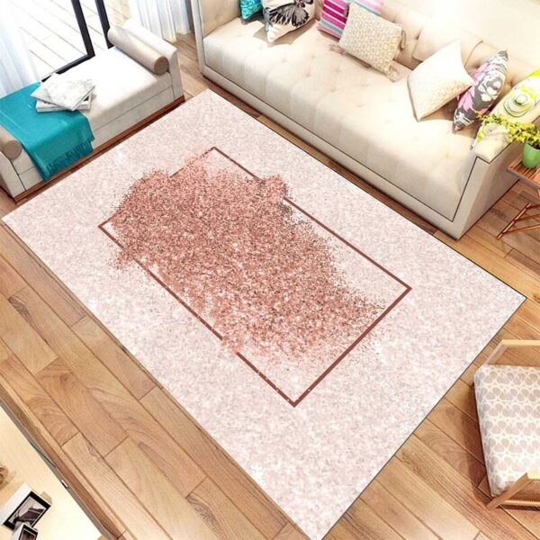 Tepih Roze haos tg-3071 prikazan na podu sobe
