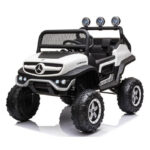 Dzip Unimog MB1601 beli slikan na beloj pozadini