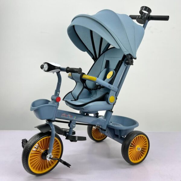 Sklopivi dečiji tricikl 4001 sa podesivim naslonom i rotacijom sedišta