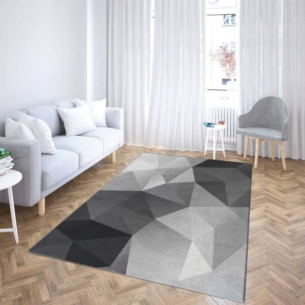 Tepih Crno-sivi trouglovi TG-4018