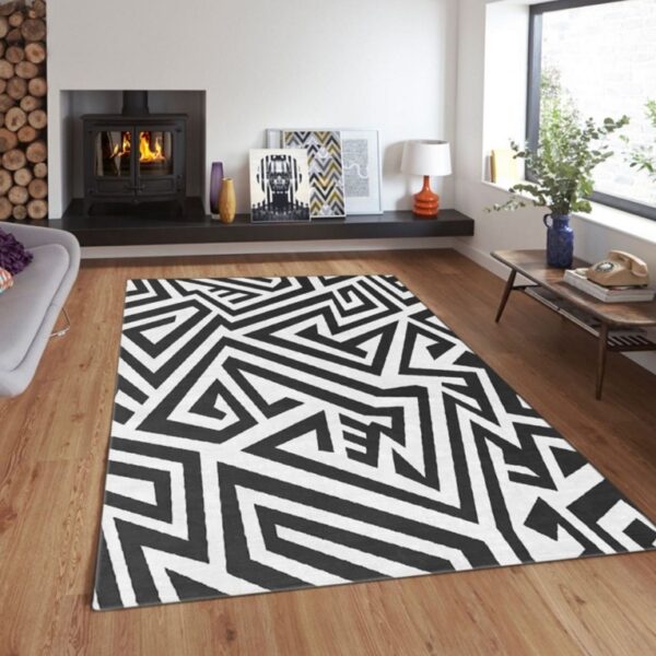 Tepih Geometric crno-beli TG - 3121
