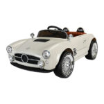 Dečiji auto Retro TS-10-2R sivi slikan na beloj pozadini