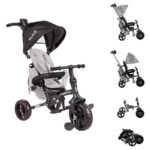 Sklopivi tricikl Giovi sa blagim podešavanjem naslona Kikka Boo - black, kkb20142 - Slika 2