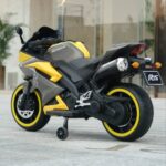 Veliki dečiji motor R-15 na akumulator 12V - Sivo-žuti, SM-24101 - Slika 2