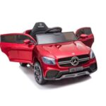 Dečiji auto Mercedes GLC Coupe sa kožnim sedištem i mekim gumama - crveni - Slika 2