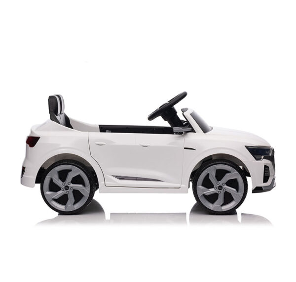 Dečiji auto RS Q8 E-Tron sa kožnim sedištem i mekim gumama - beli, BJZBSQ8 - Slika 3
