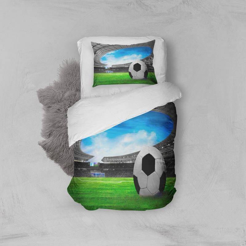 Dečija posteljina fudbalska lopta crna Dečija posteljina fudbalska lopta crna