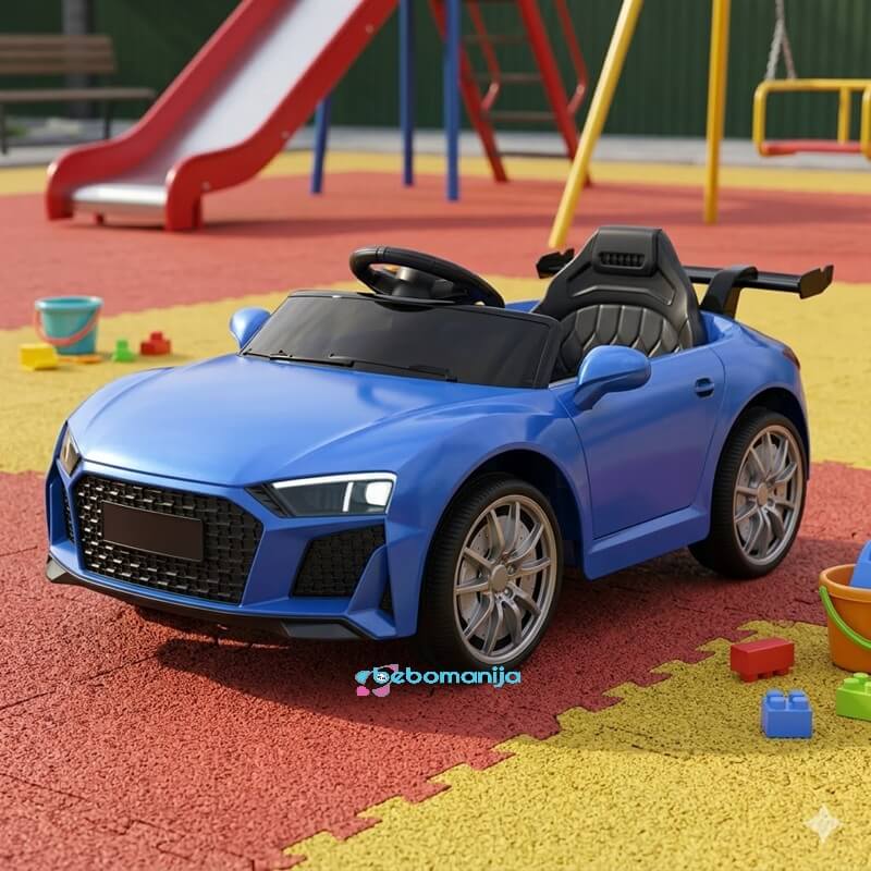 Auto za decu BMT915W plavi na dečijem igralištu