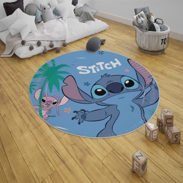 Okrugli dečiji tepih Stitch