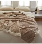 Plišano ćebe Venedik - Tamno bež