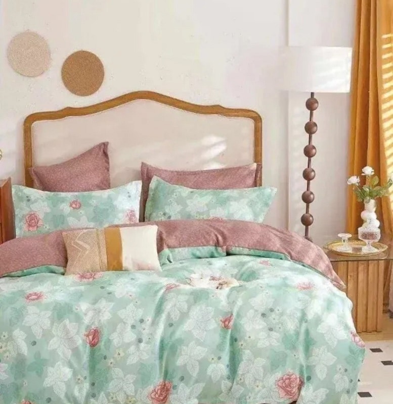 Posteljina Beli listovi AP-060 Posteljina Beli listovi AP-060