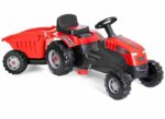 Dečiji traktor na pedale 959 sa prikolicom - crveni