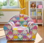 Dečija fotelja Bambi Srce slikana u sobi