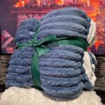 Plišano ćebe Paris - Teget