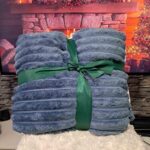 Plišano ćebe Paris - Teget