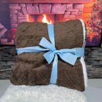 Plišano ćebe Venedik - Braon - Slika 2