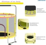 Sobna trambolina za decu Playtime  845 žuta - Slika 2